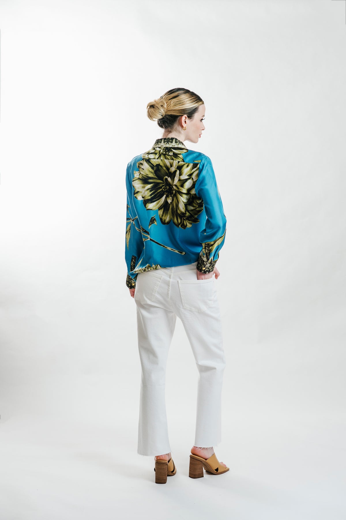 Solea Bloom Silk Twill Blouse