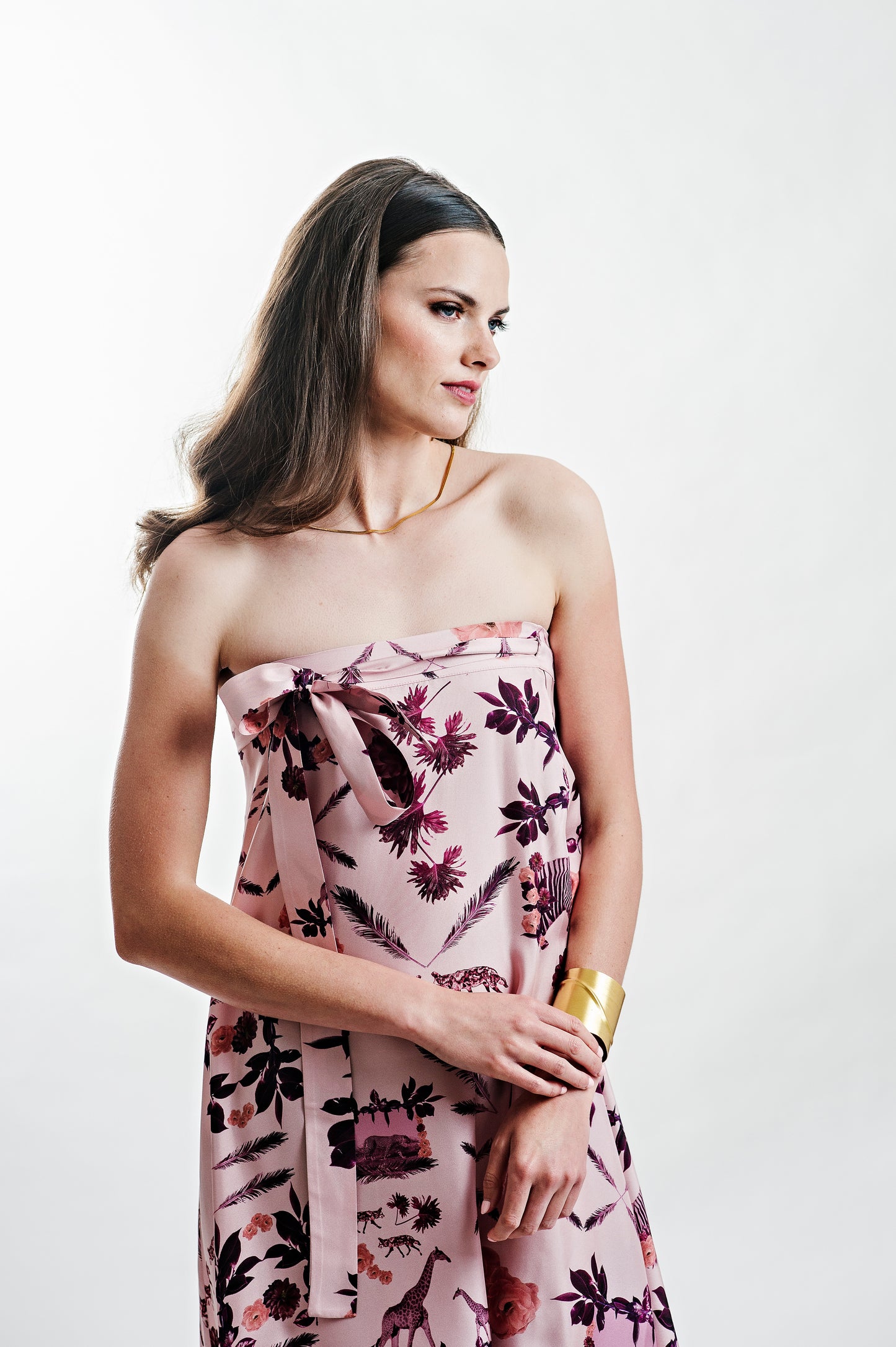 Zara Silk Twill Wrap Skirt