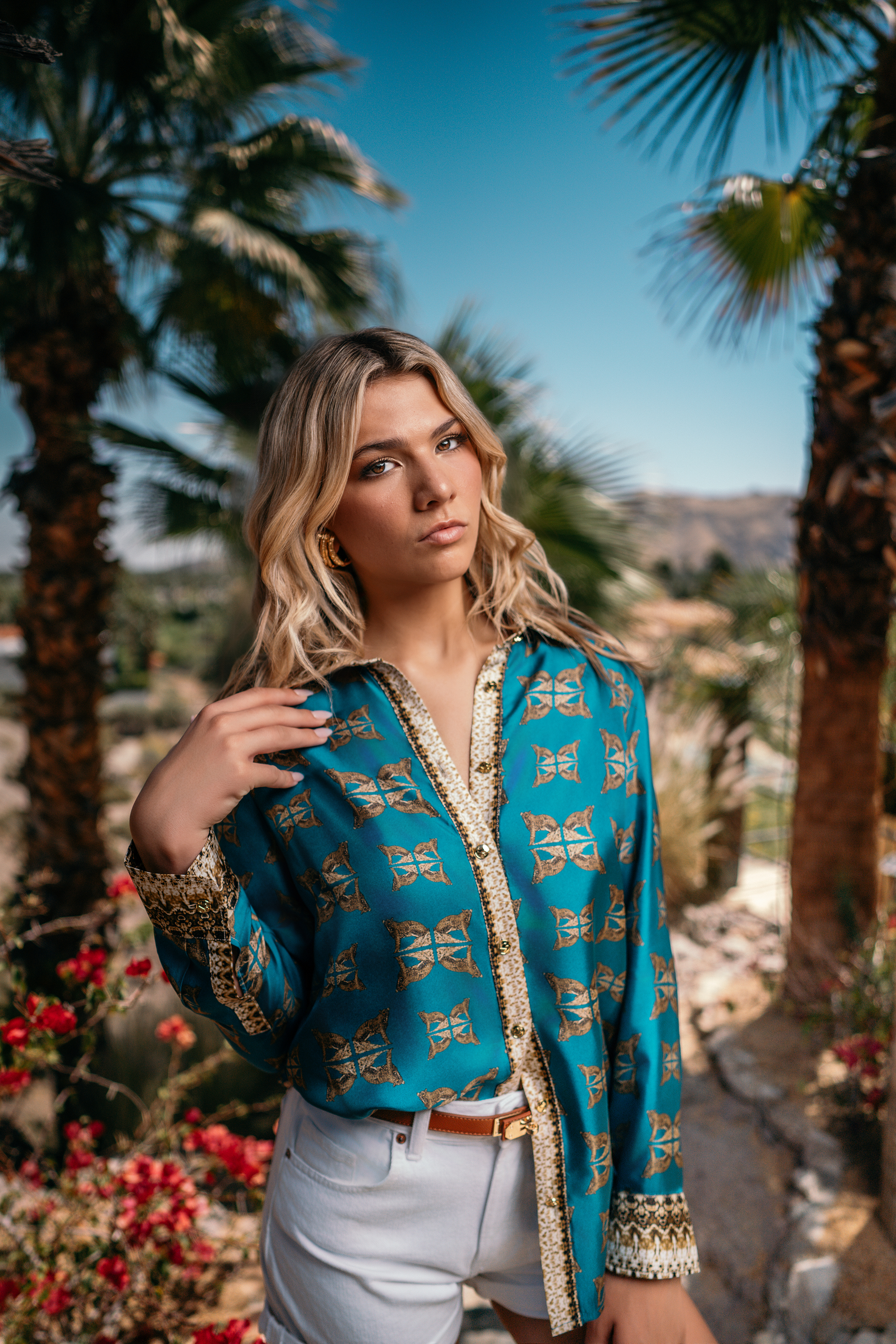 Silk Button-Down Blouses