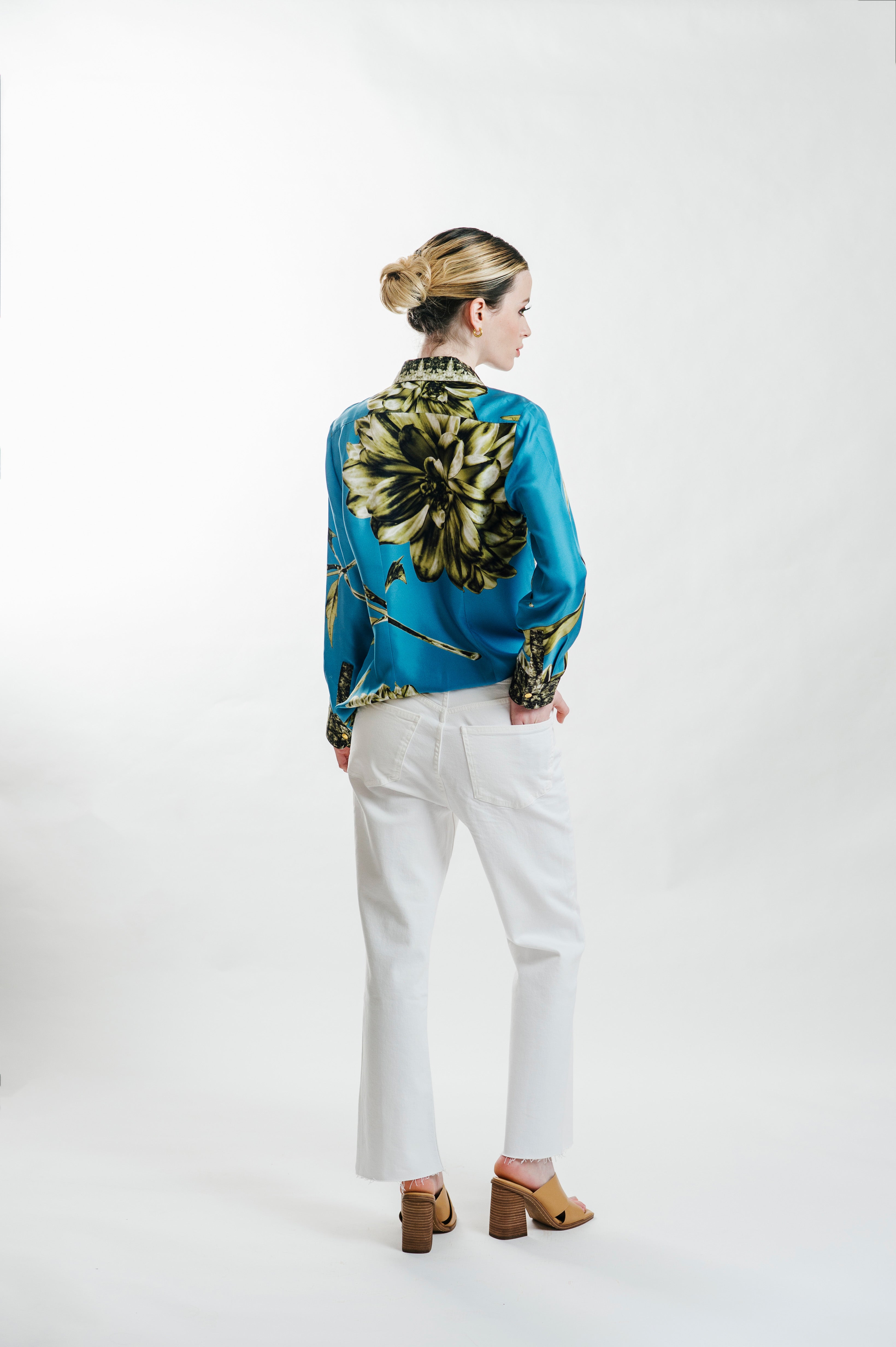 Solea Bloom Silk Twill Blouse