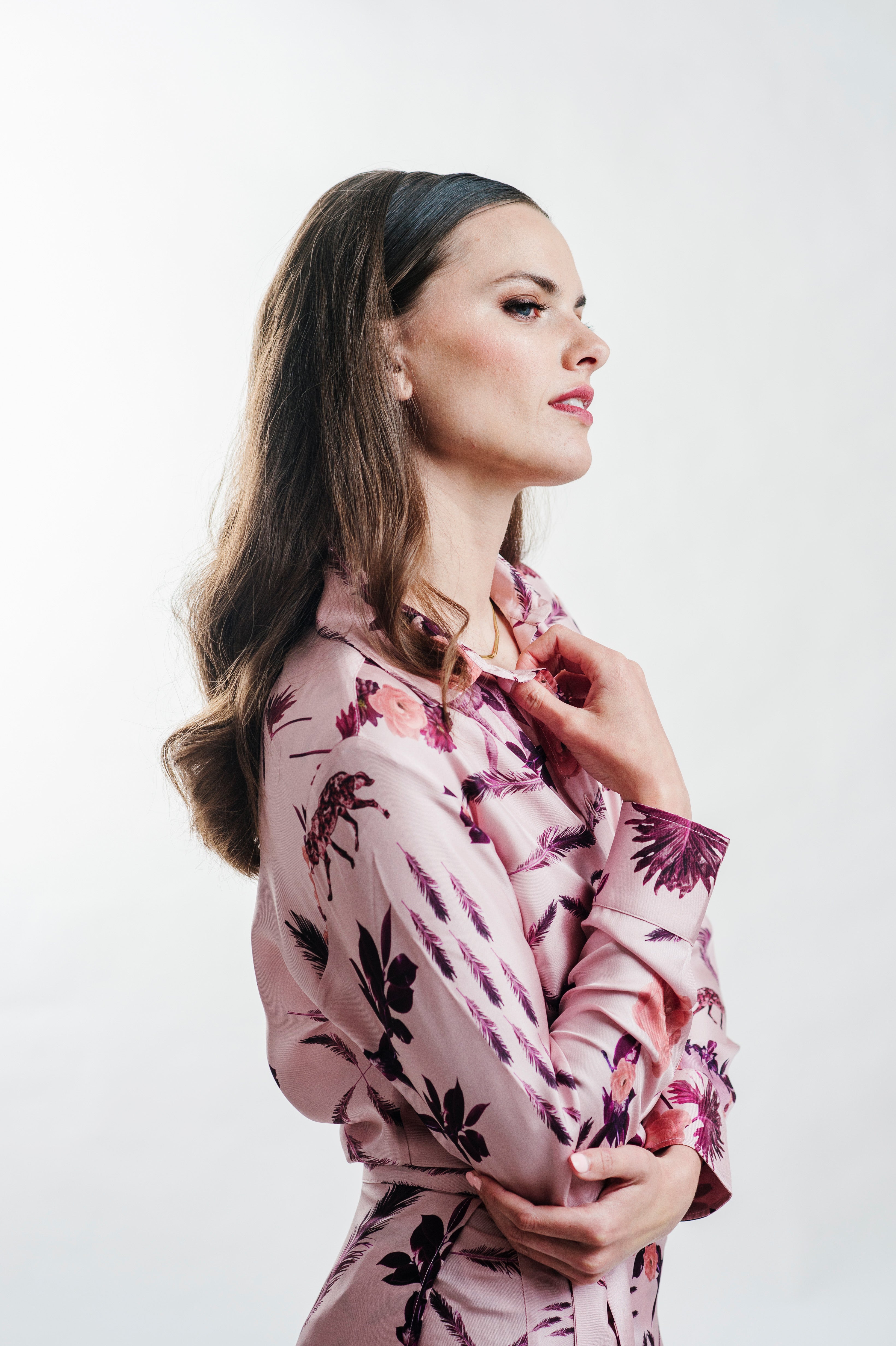 Zara Silk Twill Blouse