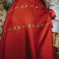 Cheetah Gold Chains Wrap Skirt in Vermilion