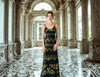 Golden Lions Silk Slip Dress